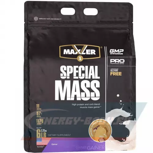 Гейнер MAXLER Special Mass Gainer Шоколадно-ореховая паста, 2730 г