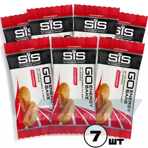 Батончик энергетический SCIENCE IN SPORT (SiS) GO Energy Bake Клубника, 7 x 50 г