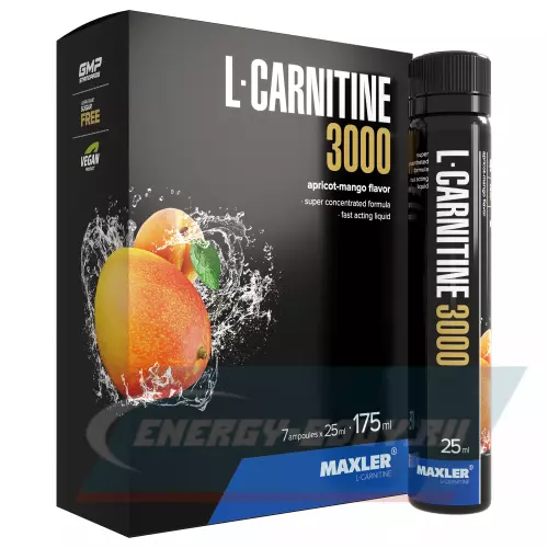 L-Карнитин MAXLER L-Carnitine 3000 Абрикос-манго, 7 x 25 мл