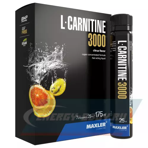 L-Карнитин MAXLER L-Carnitine 3000 Цитрус, 7 x 25 мл