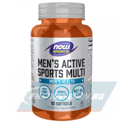  NOW FOODS Men's Active Sports Multi 90 гелевых капсул