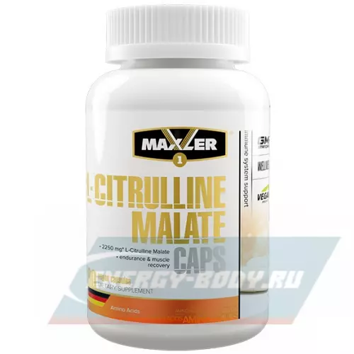 Аминокислотны MAXLER L-Citrulline Malate 90 vegan caps 90 Вегетарианские капсулы