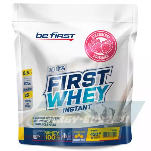  Be First First Whey Instant (сывороточный протеин) Клубника, 420 г