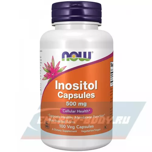  NOW FOODS Inositol 500 mg 100 веган капсул