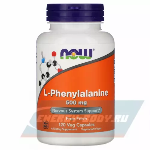 Аминокислотны NOW FOODS L-Phenylalanine нейтральный, 120 веган капсул