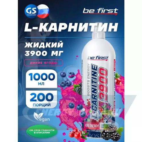 L-Карнитин Be First L-Carnitine 3900 mg Лесные ягоды, 1000 мл