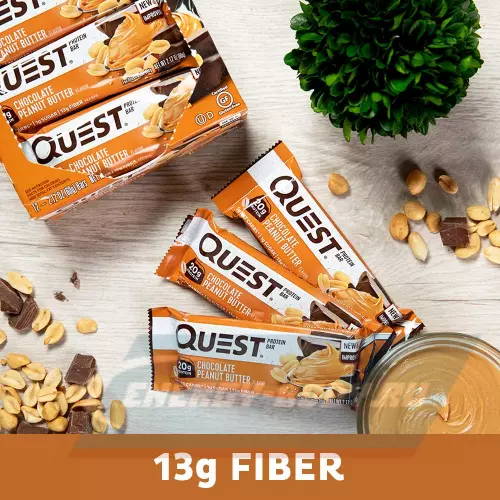 Батончик протеиновый Quest Nutrition Quest Bar 60 г, Шоколад-Арахис