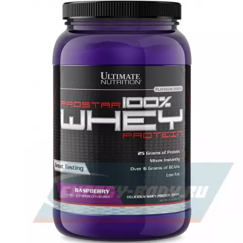  Ultimate Nutrition Prostar Whey Малина, 907 г + шейкер