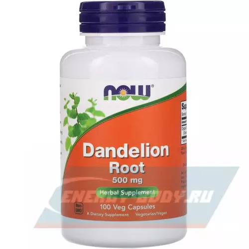  NOW FOODS Dandelion Root 500 mg 100 веган капсул