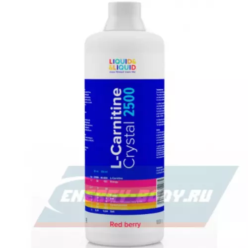 L-Карнитин LIQUID & LIQUID L-Carnitine Crystal 2500 Красные ягоды, 1000 мл