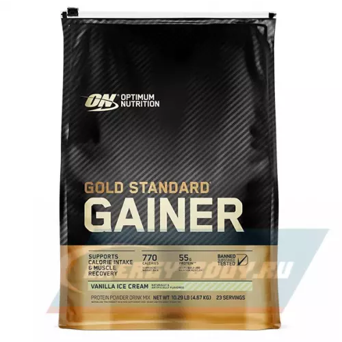 Гейнер OPTIMUM NUTRITION Gold Standard Gainer Ванильное мороженное, 4670 г