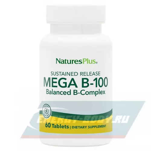  NaturesPlus Mega B-100 Sustained Release 90 таблеток