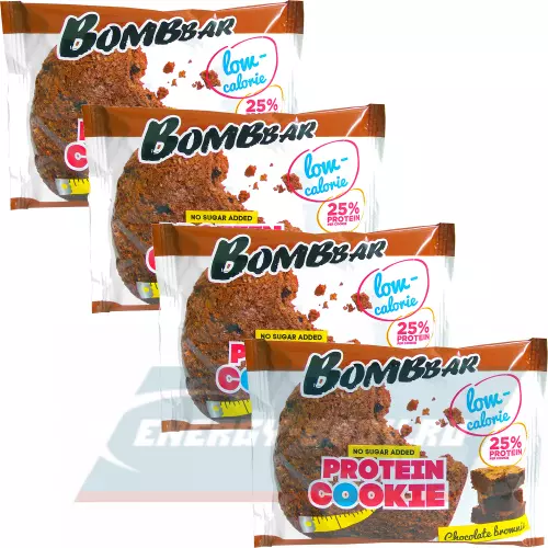 Батончик протеиновый Bombbar Protein cookie Шоколадный брауни, 4 x 40 г