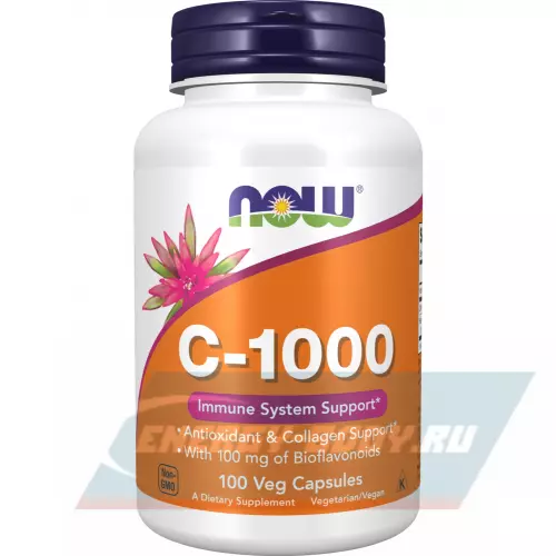  NOW FOODS C-1000 нейтральный, 100 веган капсул