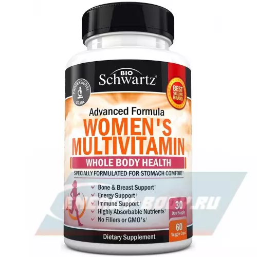  BioSchwartz Womens Multivitamin 60 вегетарианских капсул