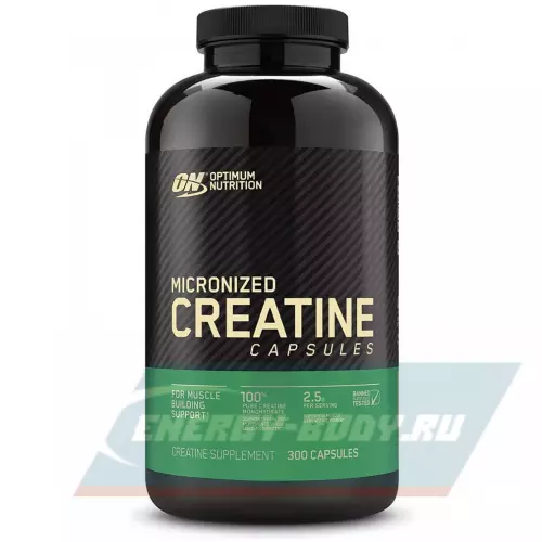  OPTIMUM NUTRITION Micronized Creatine Capsules Нейтральный, 300 капсул