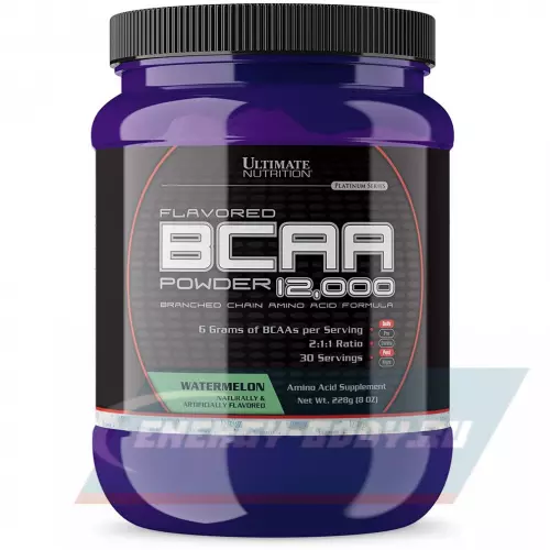 ВСАА Ultimate Nutrition Flavored BCAA 12000 Powder 2:1:1 Арбуз, 228 г