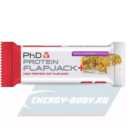 Батончик протеиновый PhD Nutrition Flapjack Bar 75 г, Яблоко/Малина