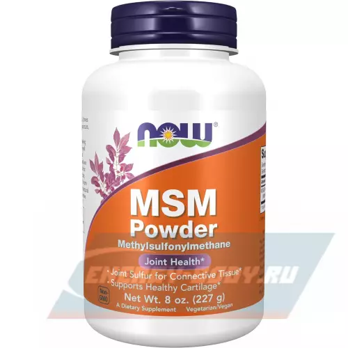 Суставы, связки NOW FOODS MSM Pure Powder 8 oz (227 g) Натуральный, 227 г