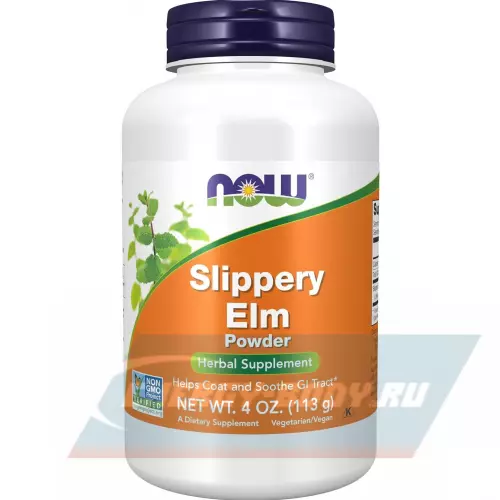  NOW FOODS Slippery Elm Powder Натуральный, 113 г