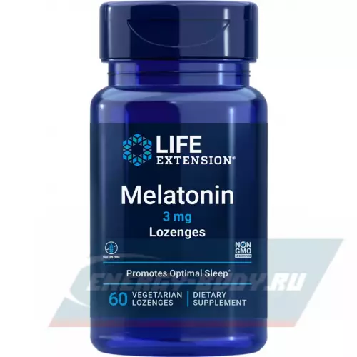  Life Extension Melatonin 3 mg 60 леденцов