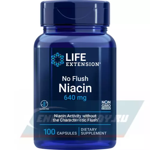  Life Extension No Flush Niacin 640 mg 100 капсул