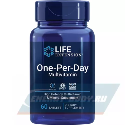  Life Extension One-Per-Day Multivitamin 60 таблеток