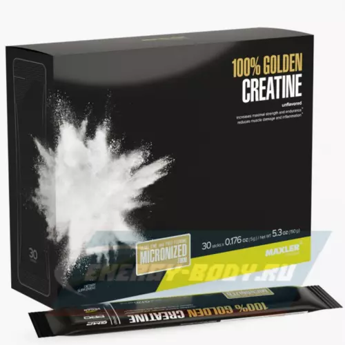  MAXLER 100% Golden Micronized Creatine Натуральный, 30 х 5 г