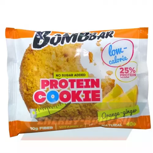Батончик протеиновый Bombbar Protein cookie Апельсин - Имбирь, 40 г