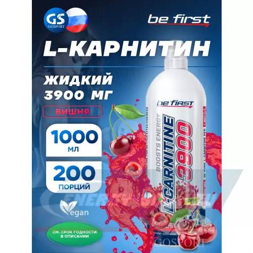 L-Карнитин Be First L-Carnitine 3900 mg вишня, 1000 мл