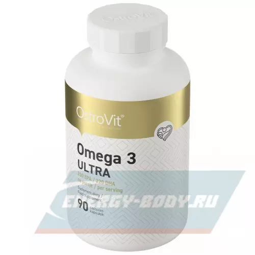 Omega 3 OstroVit Omega-3 Ultra 90 гелевых капсул