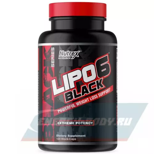  NUTREX Lipo-6 Black Powerful weight loss support (Yohimbine) 120 капсул