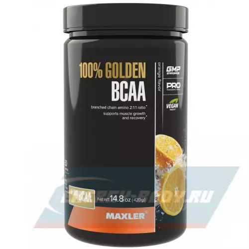 ВСАА MAXLER Незаменимые аминокислоты Golden BCAA Апельсин, 420 г