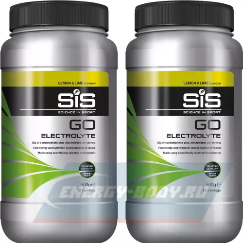  SCIENCE IN SPORT (SiS) GO Electrolyte Powder Лимон-Лайм, 2 x 500 г