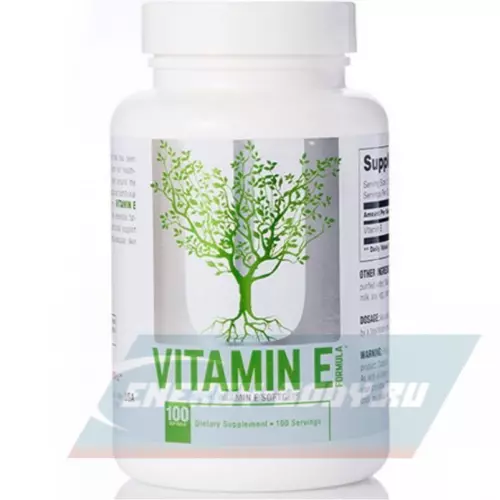  UNIVERSAL NUTRITION Vitamin E Formula 400 IU 100 капсул