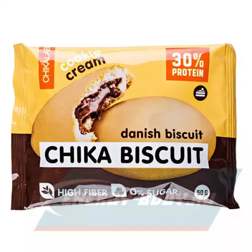 Батончик протеиновый Chikalab Бисквитное печенье Chika Biscuit Датский бисквит, 50 г