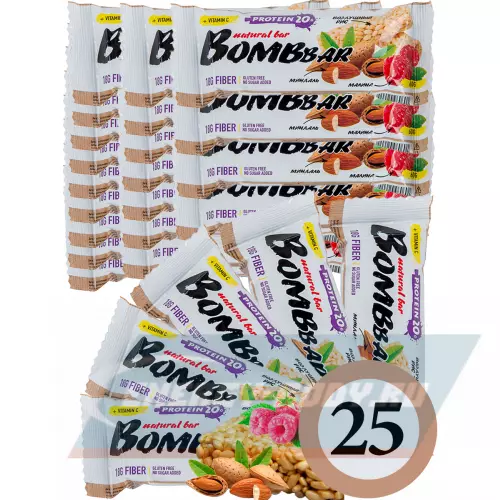Батончик протеиновый Bombbar Protein Bar Рисовый, 25 x 60 г
