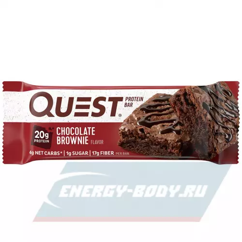 Батончик протеиновый Quest Nutrition Quest Bar 60 г, Шоколадный Брауни