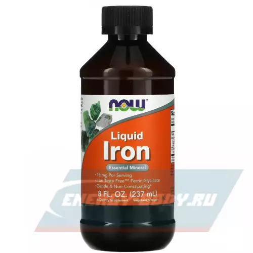 Минералы NOW FOODS Iron Liquid 237 мл