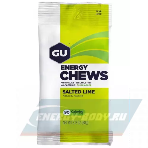 Энергетик GU ENERGY Мармеладки GU Energy Chews Соленый лайм, 1 х 8 конфет