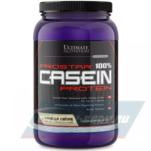  Ultimate Nutrition PROSTAR 100% CASEIN Ванильный крем, 907