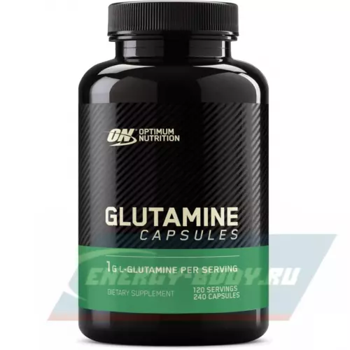 Глютамин OPTIMUM NUTRITION Glutamine Нейтральный, 240 капсул