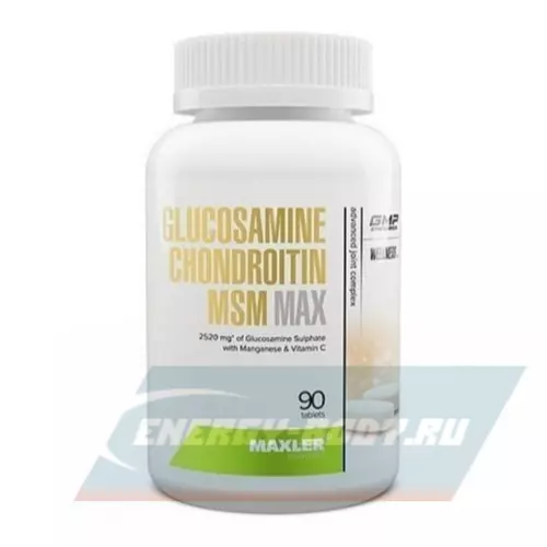 Суставы, связки MAXLER Glucosamine Chondroitin MSM MAX Нейтральный, 90 таблеток