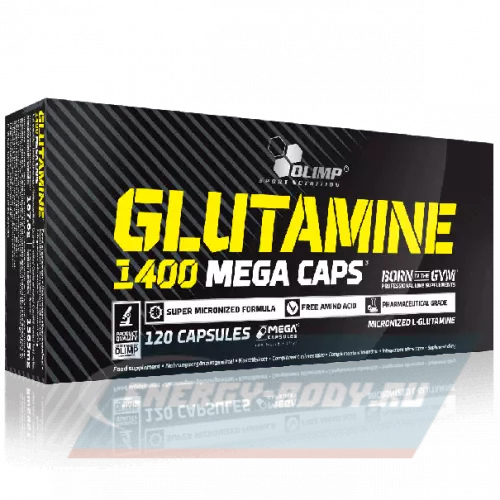 Глютамин OLIMP GLUTAMINE 1400 MEGA CAPS Нейтральный, 120 капсул