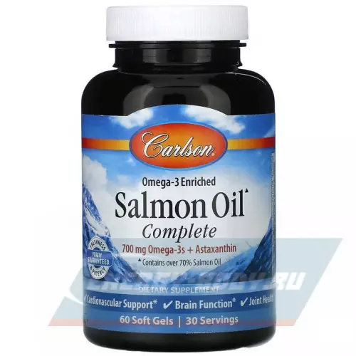 Omega 3 Carlson Labs Salmon Oil Complete 60 капсул