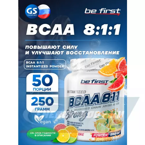 ВСАА Be First BCAA 8:1:1 Instantized powder Яблоко, 250 г