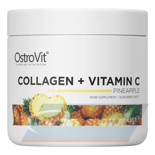 COLLAGEN OstroVit Collagen+Vitamin C Ананас, 200 г