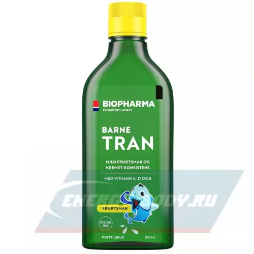 Omega 3 BIOPHARMA Barne Tran Omega-3 Фруктовый микс, 375 мл