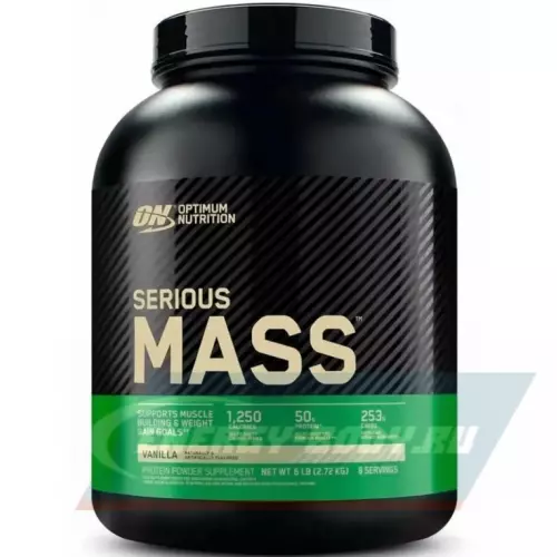 Гейнер OPTIMUM NUTRITION Serious Mass Ваниль, 2724 г