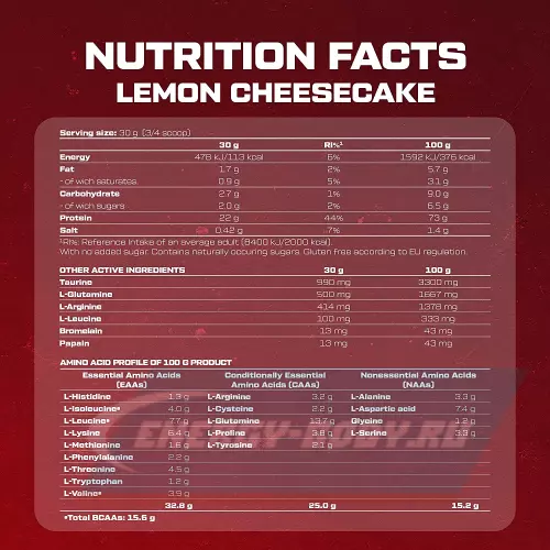  Scitec Nutrition 100% Whey Protein Professional Лимонный чизкейк, 920 г